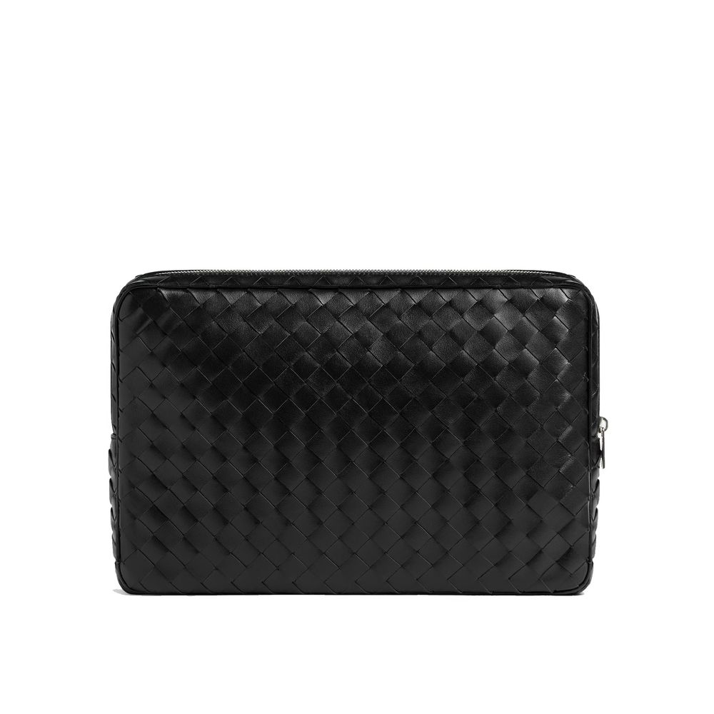 Bottega Veneta Intrecciato Zippered Laptop Case Bag