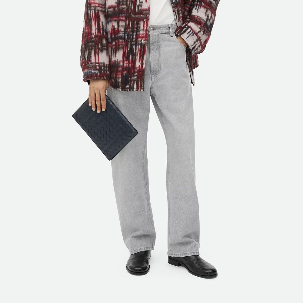 Bottega Veneta Small Intrecciato Document Case Bag