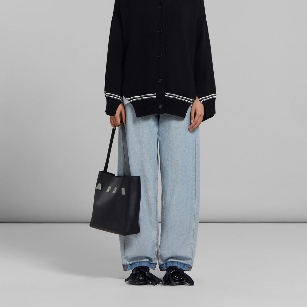 Marni Small Leather Museo Hobo Bag