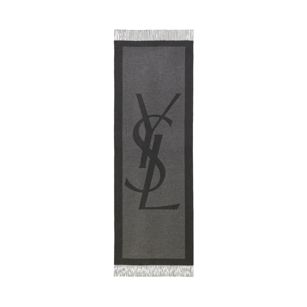 Saint Laurent Cassandre Silk Scarf