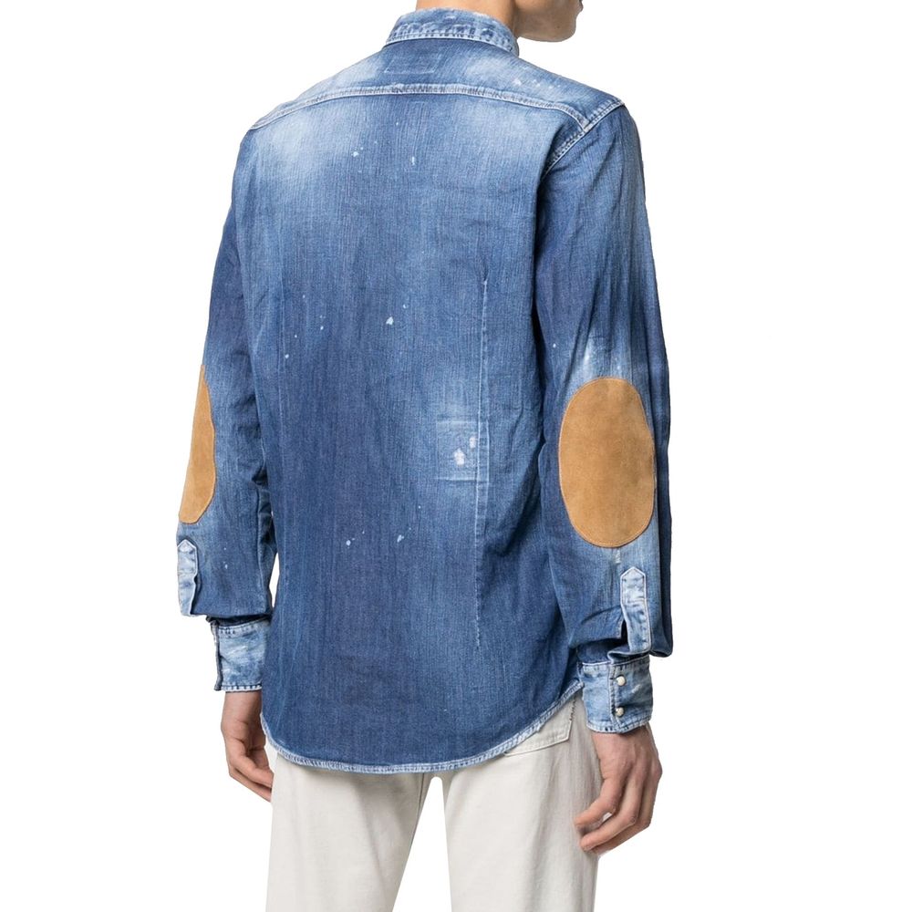 Dsquared² Distressed Effect Denim Shirt