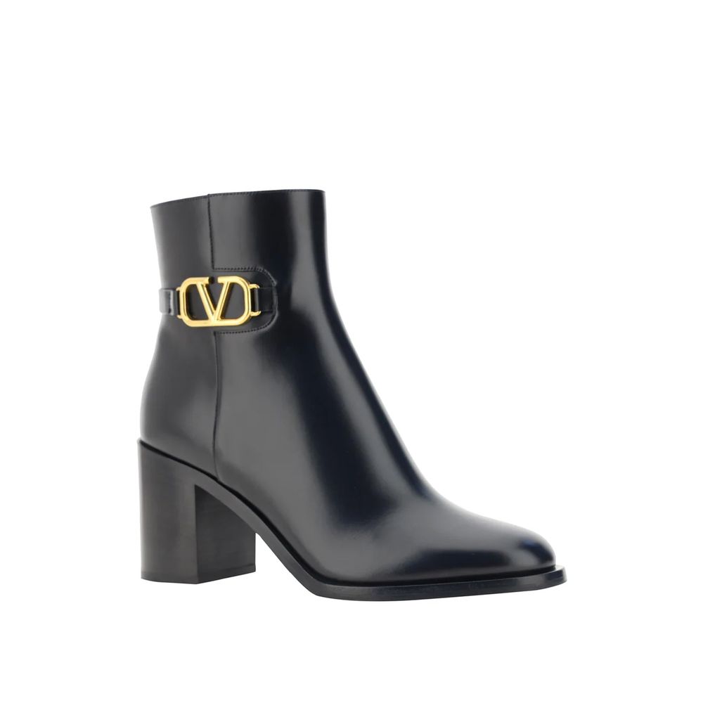 Valentino Garavani VLogo Leather Ankle Boots