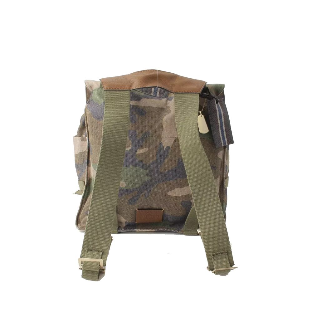 Valentino Military Canvas Backpack