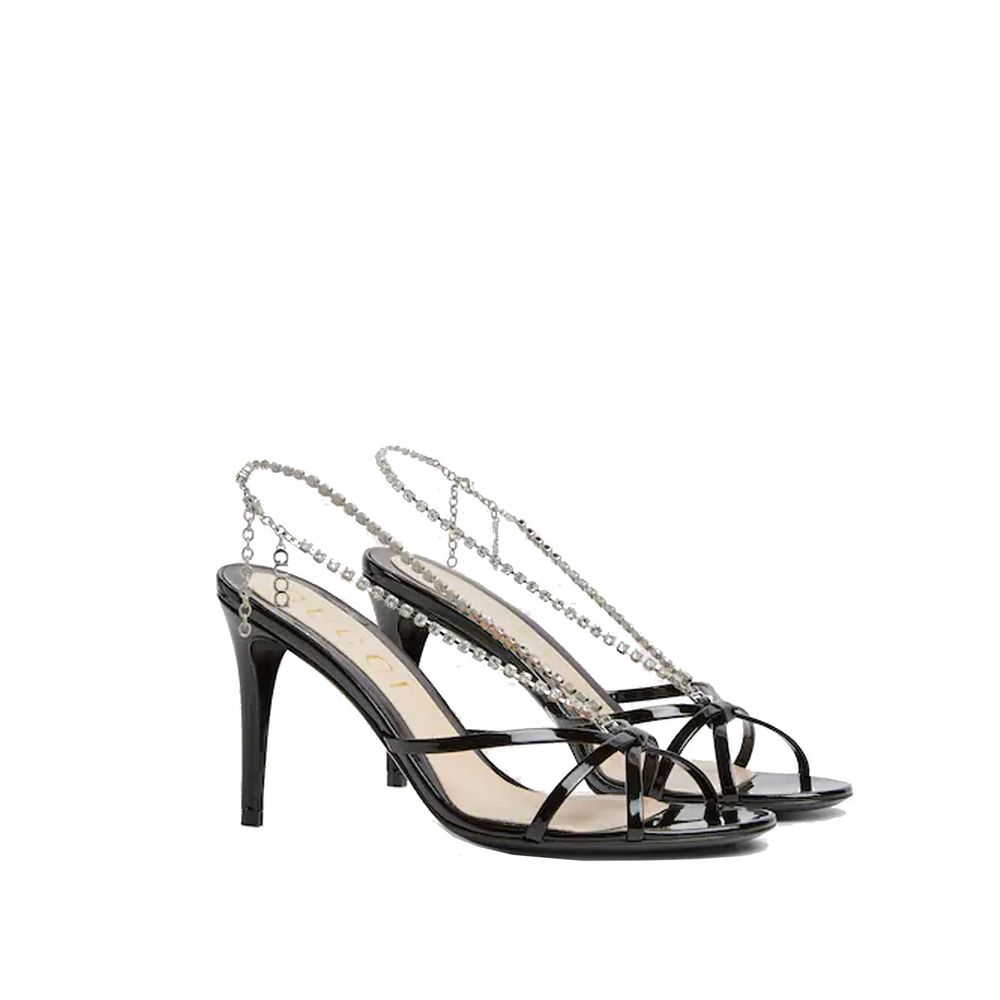 Gucci Crystal Chain Sandals
