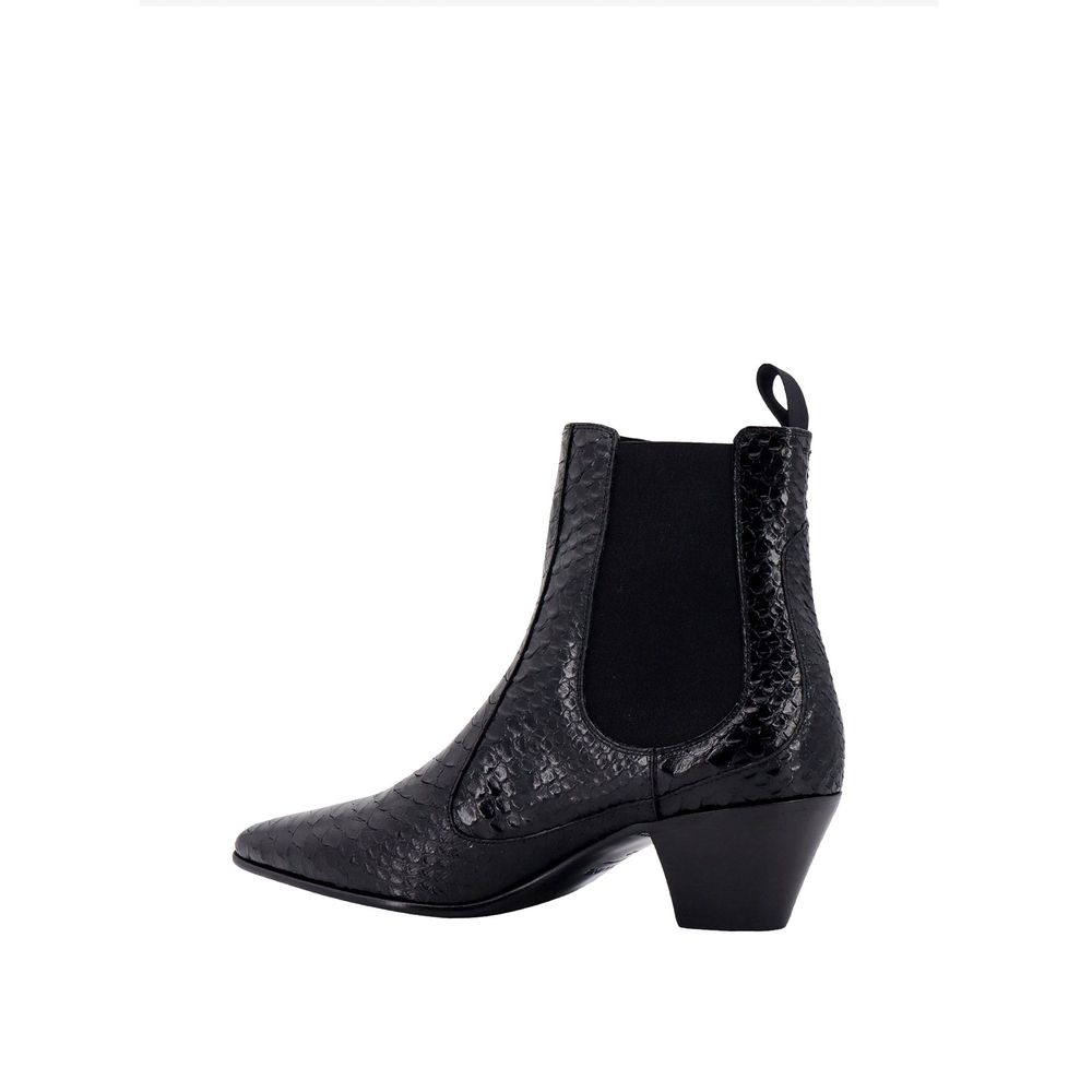 Celine Snake-Effect Leather Chelsea Boots