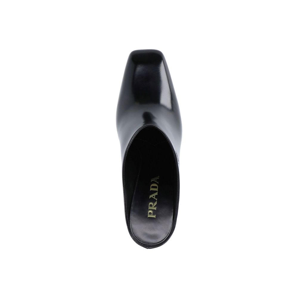 Prada Leather Logo Mules