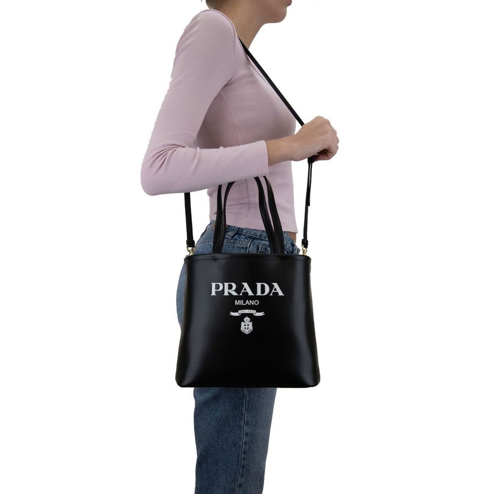 Prada Logo Leather Tote bag