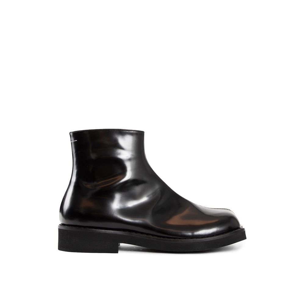 MM6 Maison Margiela Trunk Leather Ankle Boots