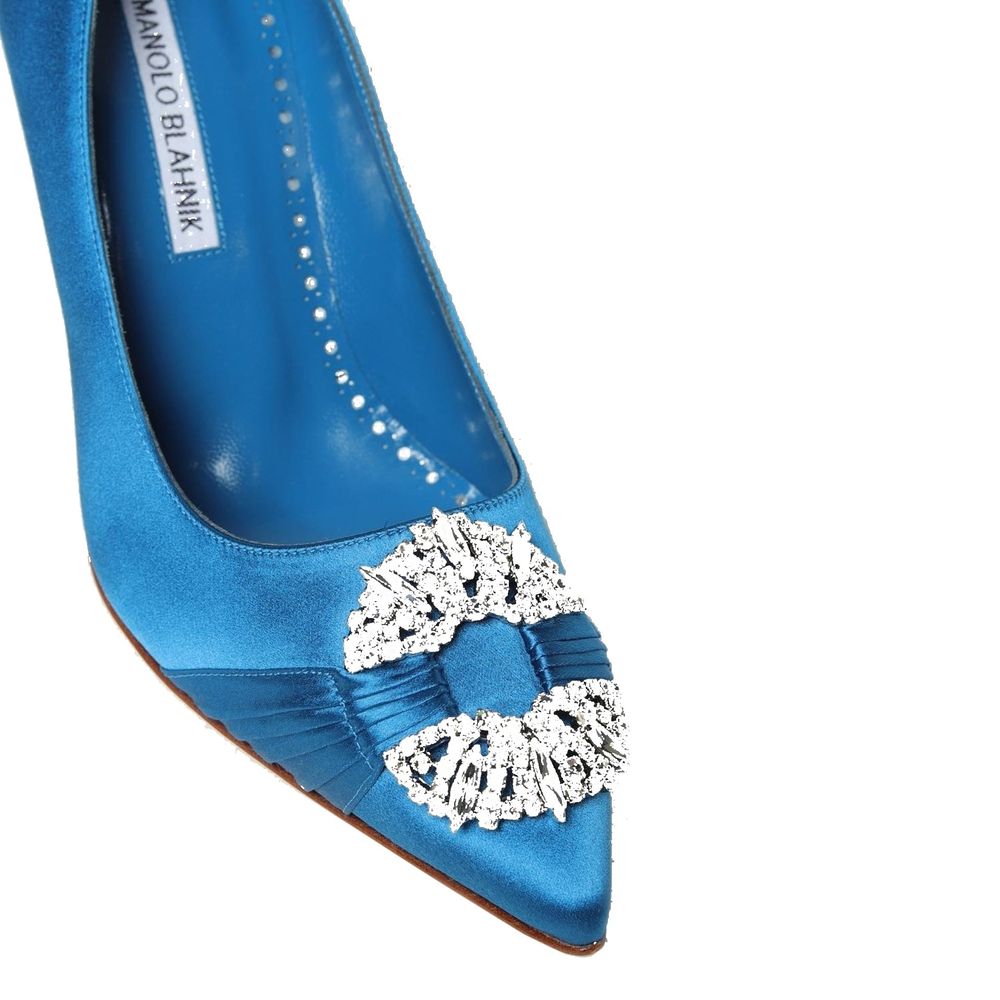 Manolo Blahnik Maida 090 Satin Pumps