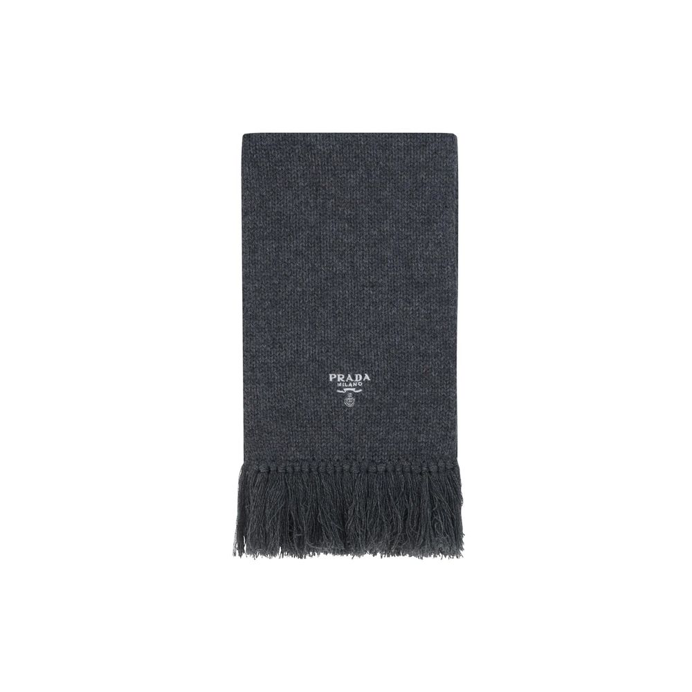 Prada Cashmere Logo Scarf