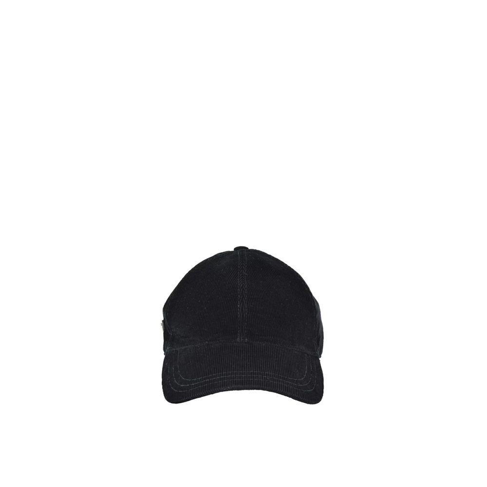 Prada Cotton Ribbed Hat