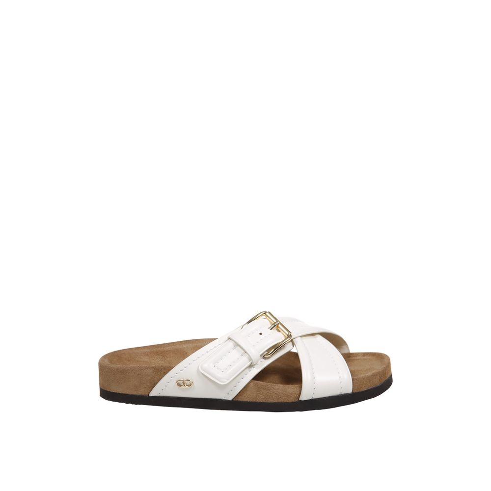 Valentino Garavani Leather Flat Sandals