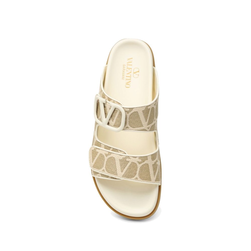 Valentino Garavani Toile Iconographe Flat Sandals