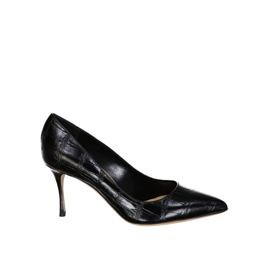 Sergio Rossi Godiva 075 Croc-Effect Leather Pumps