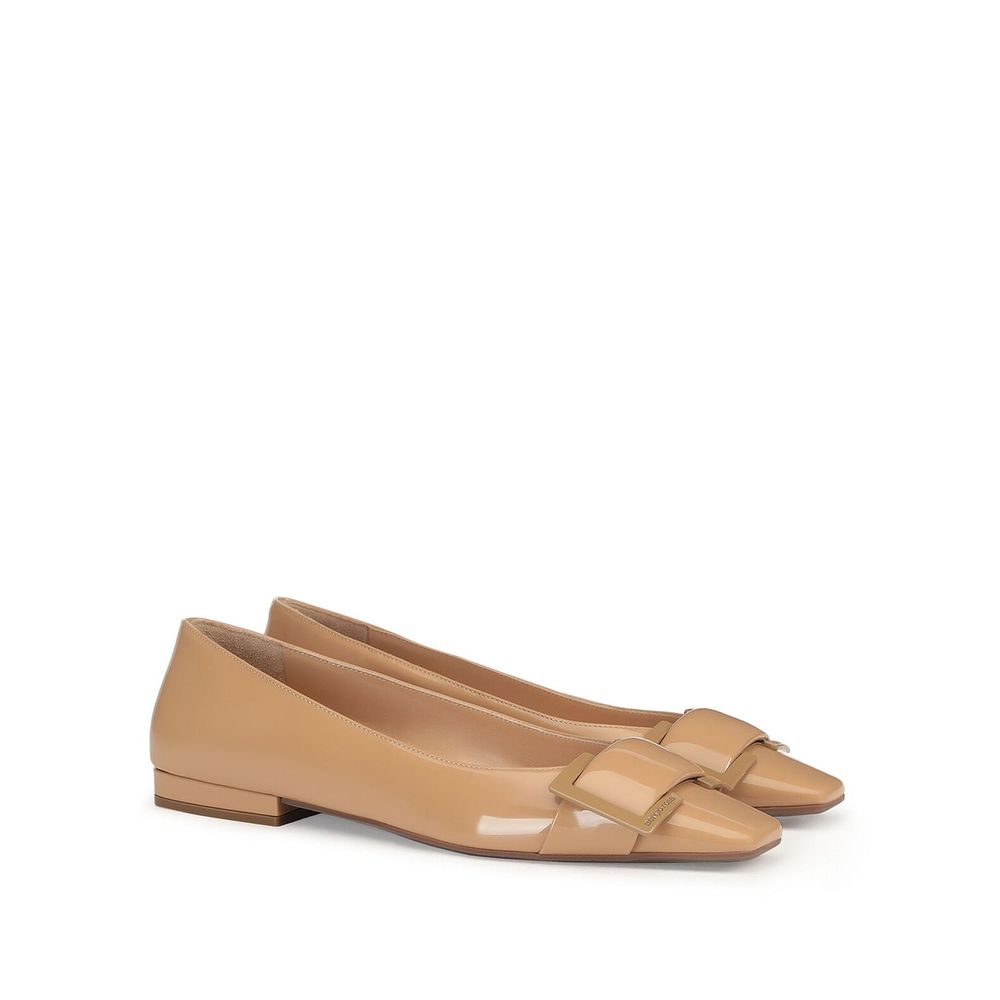 Sergio Rossi Leather Ballerina Flats
