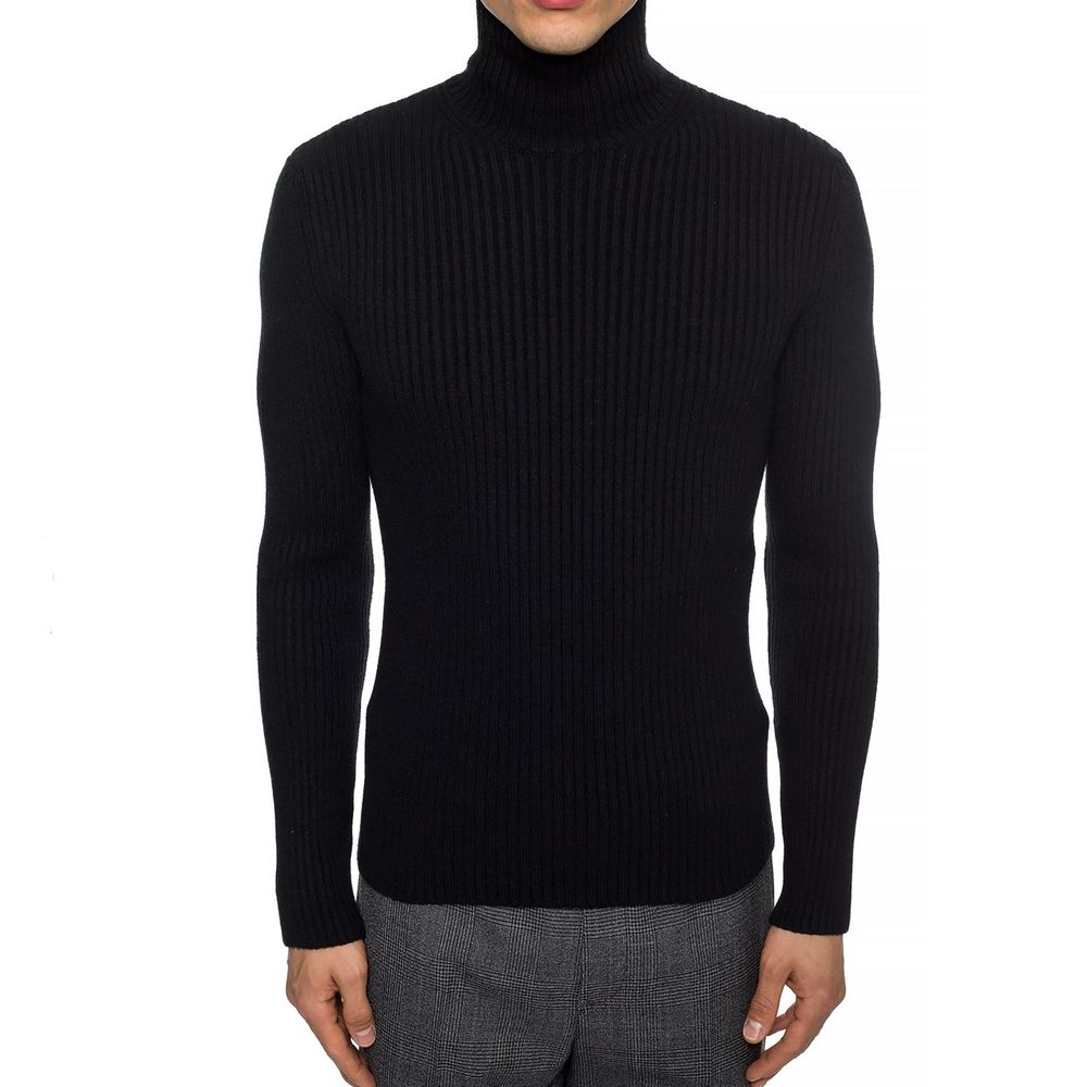 Balenciaga Cashmere Blend Rib Knit Turtleneck