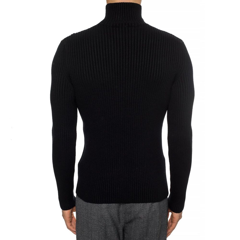 Balenciaga Cashmere Blend Rib Knit Turtleneck