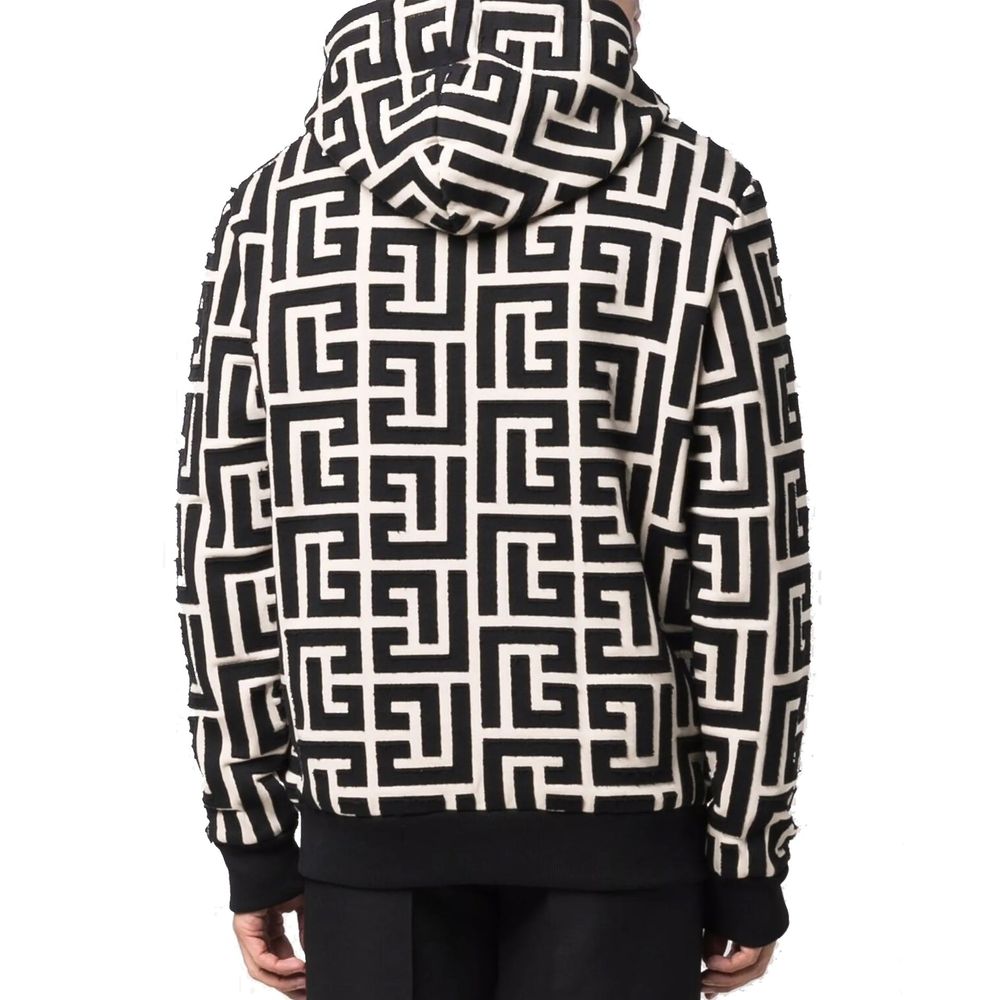 Balmain Monogrammed Hooded Sweatshirt
