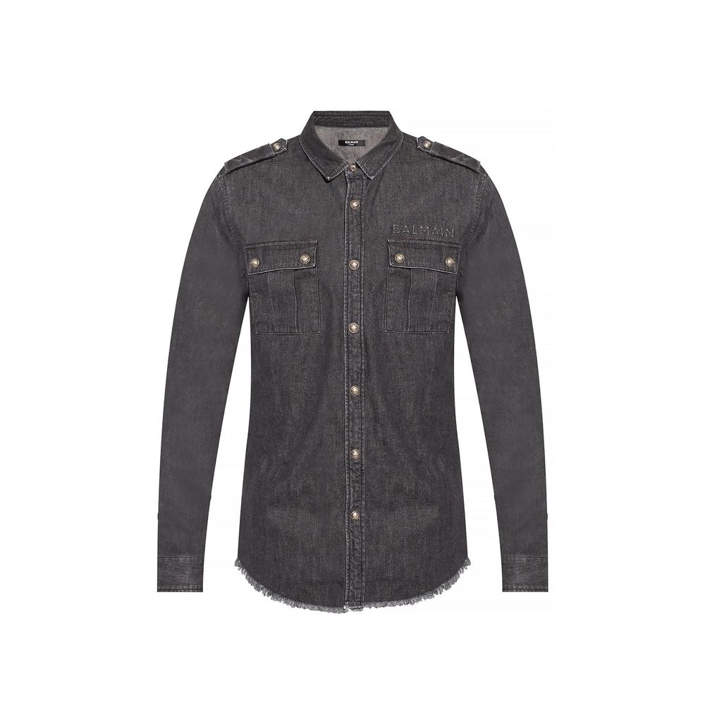 Balmain Cotton Denim Shirt