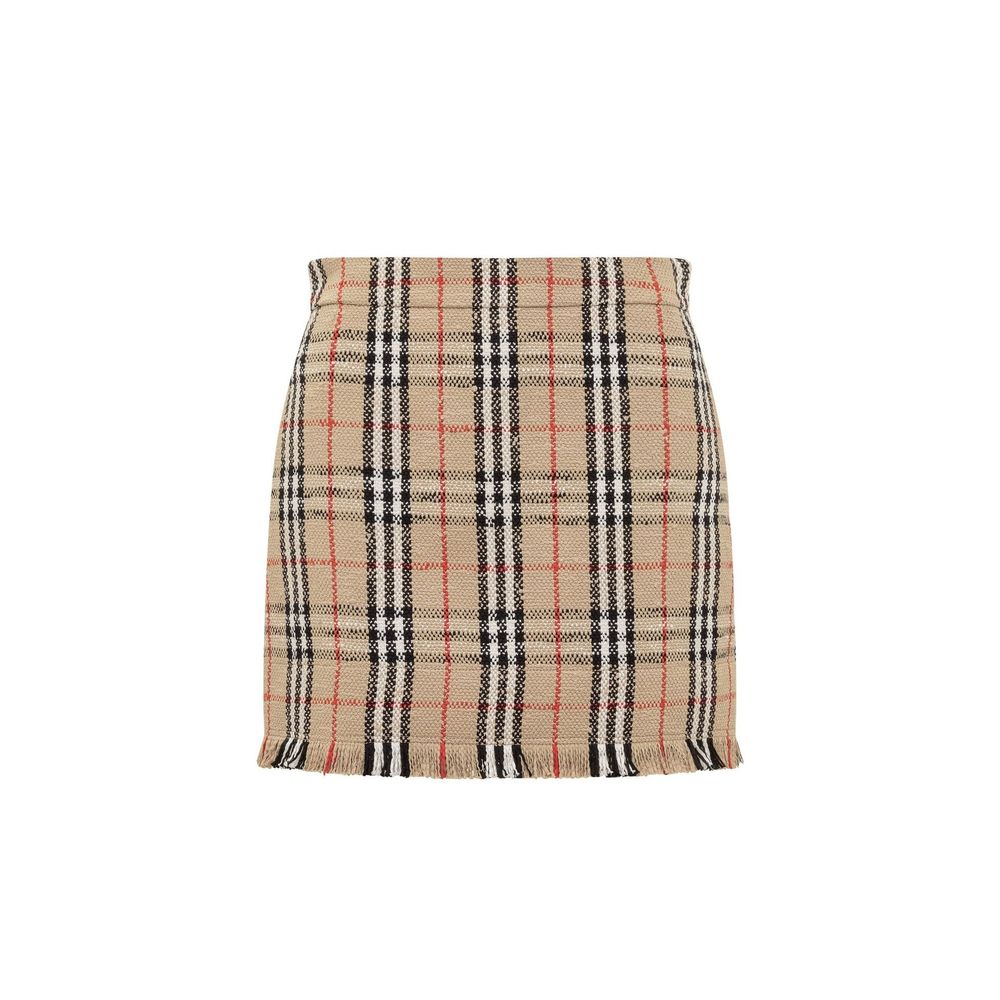 Burberry Vintage Pattern Mini Skirt