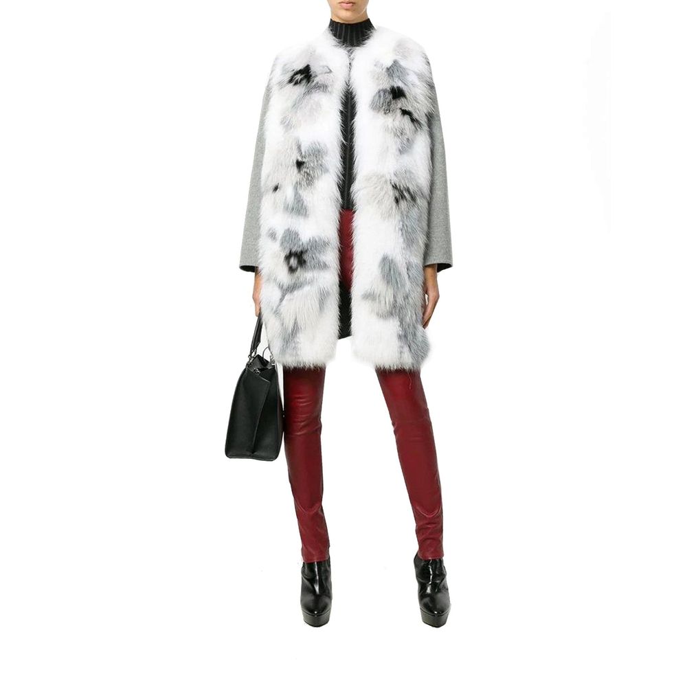 Fendi Fur Trim Cashmere Coat