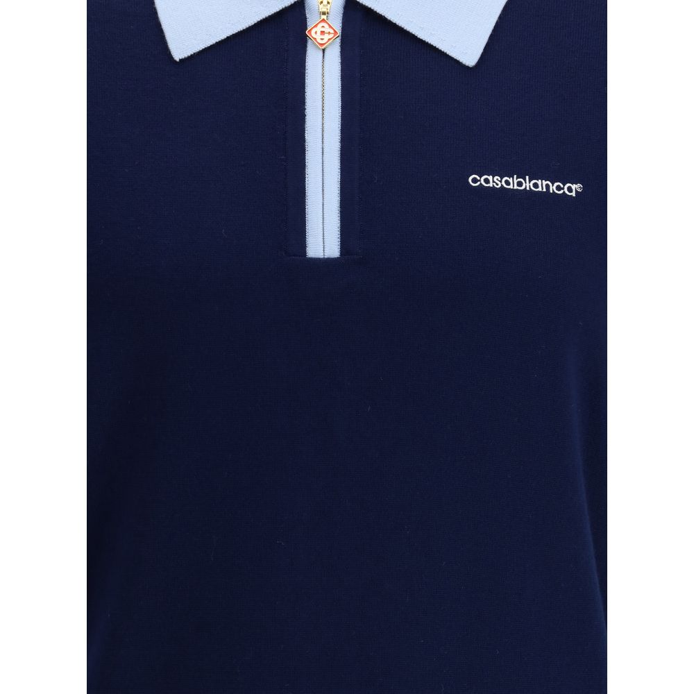 Casablanca Merino Wool Polo Shirt