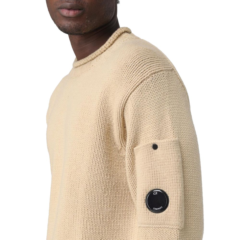 C.P. Company Beige Wool Sweater