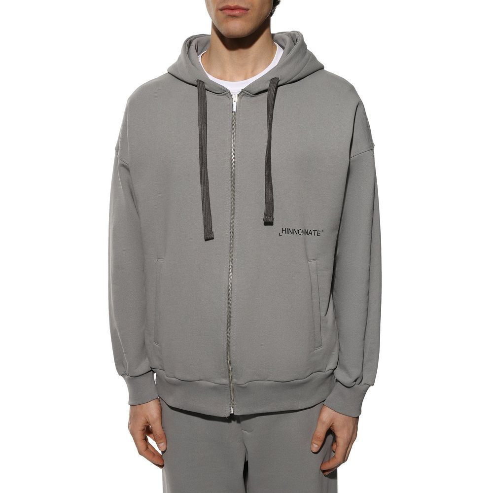 Hinnominate Gray Cotton Men's Hooded Sweatshirt