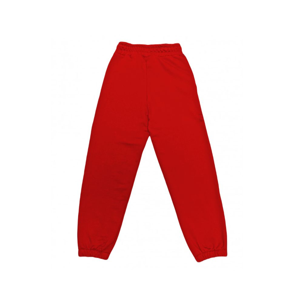 Comme Des Fuckdown Red Cotton Jeans & Pant