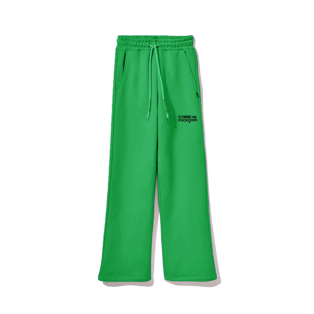 Comme Des Fuckdown Green Cotton Jeans & Pant