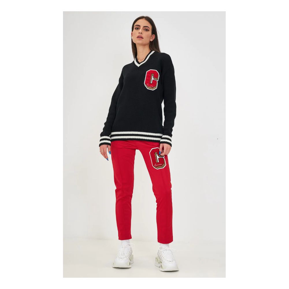 Comme Des Fuckdown Red Polyester Jeans & Pant