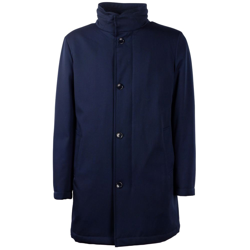 Made in Italy Blue Wool Jacket