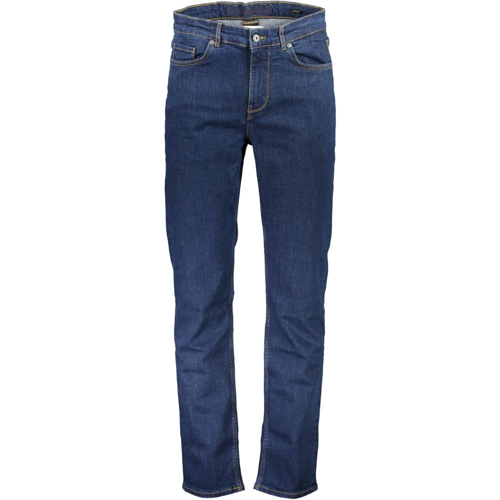 Napapijri Blue Cotton Jeans & Pant