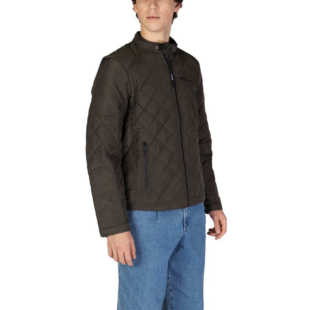 Replay Green Polyamide Jackets & Coat