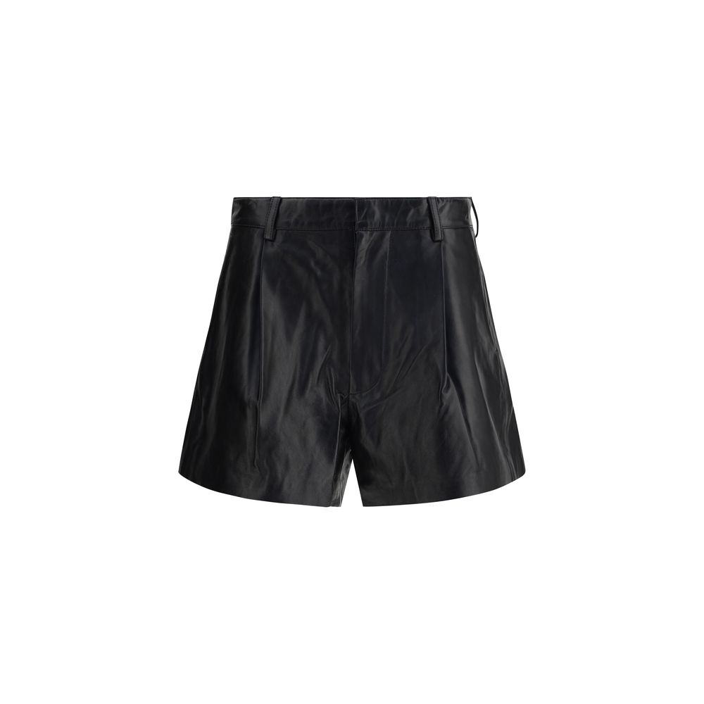 R13 Leather Shorts
