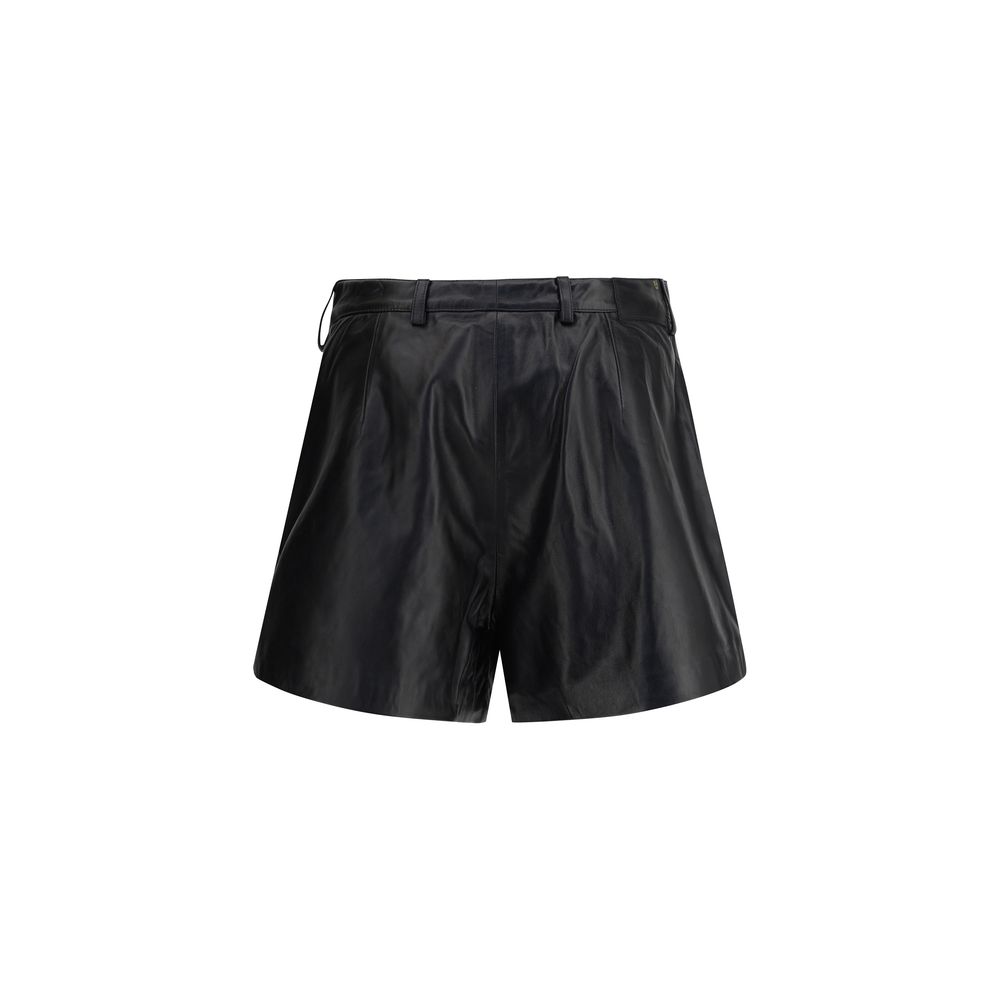 R13 Leather Shorts