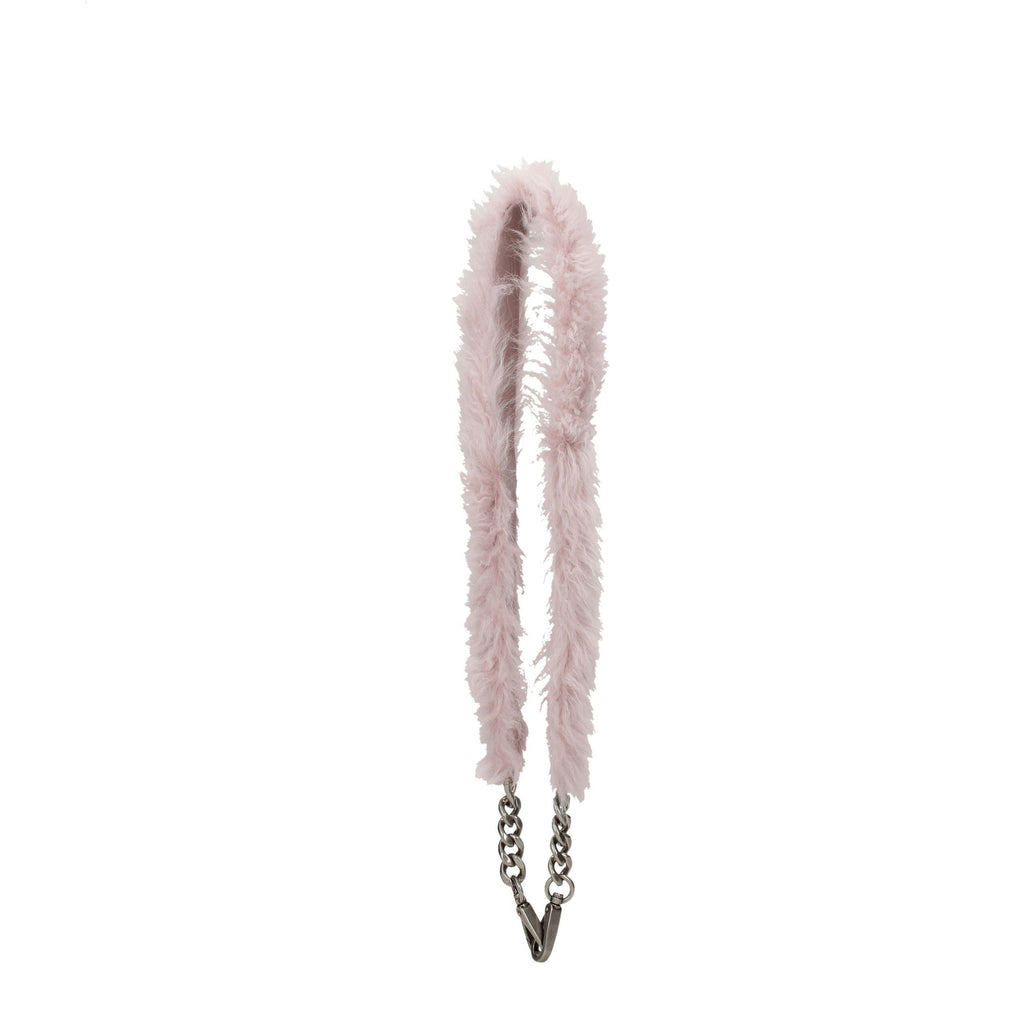 Miu Miu Pink Fur Shoulder Bags