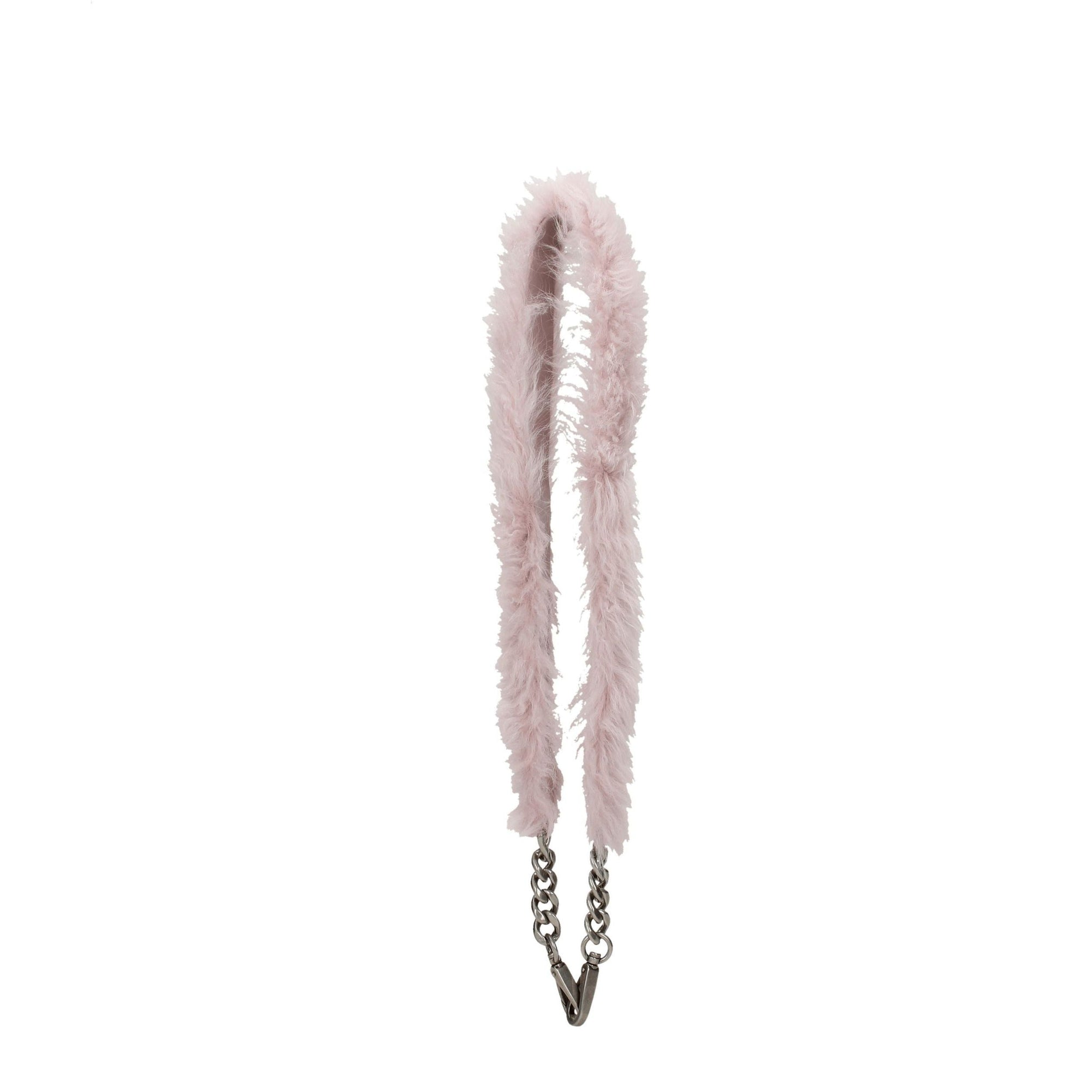 Miu Miu Pink Fur Shoulder Bags