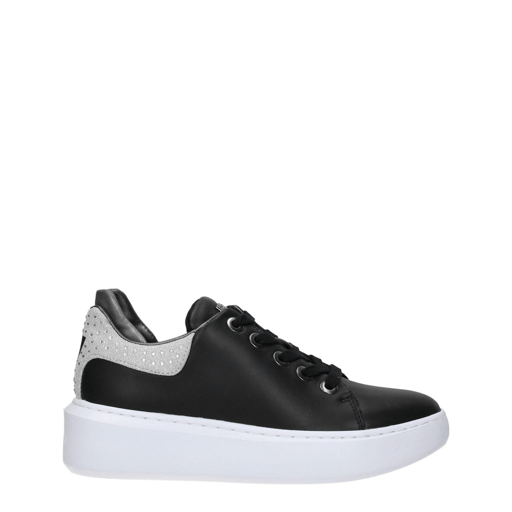 Guess Black Polyethylene Platform Sneakers
