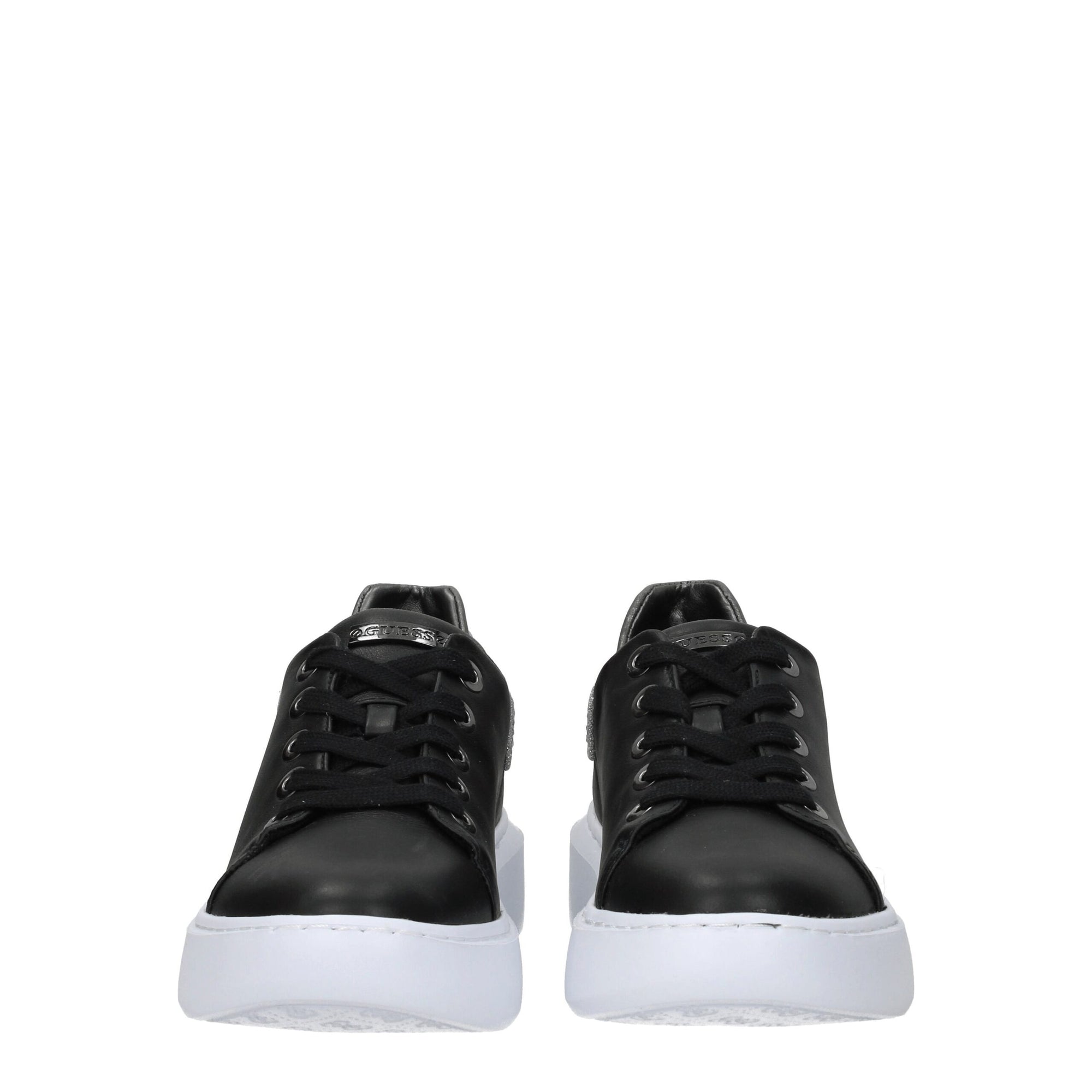Guess Black Polyethylene Platform Sneakers