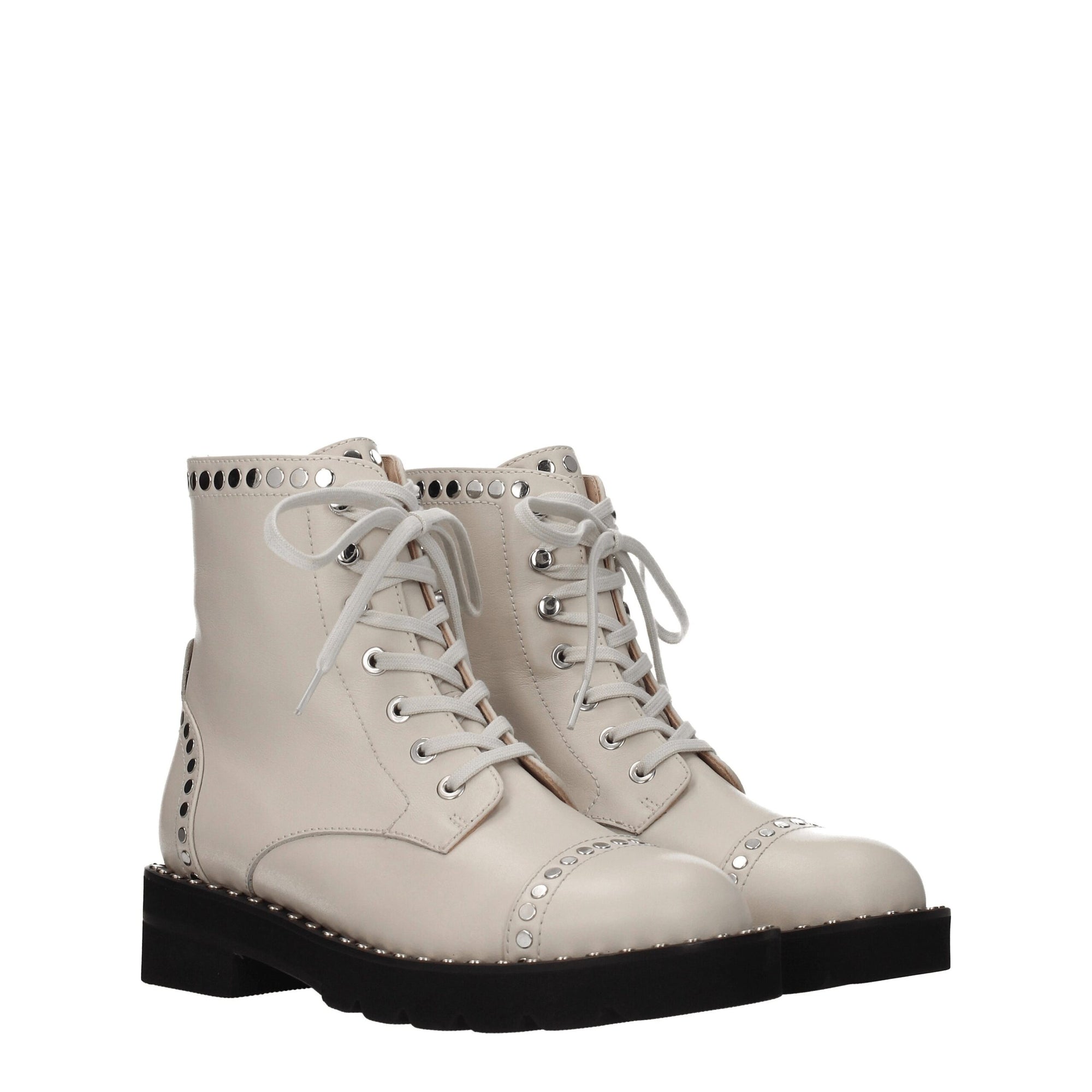 Stuart Weitzman Beige Leather Ankle Boots