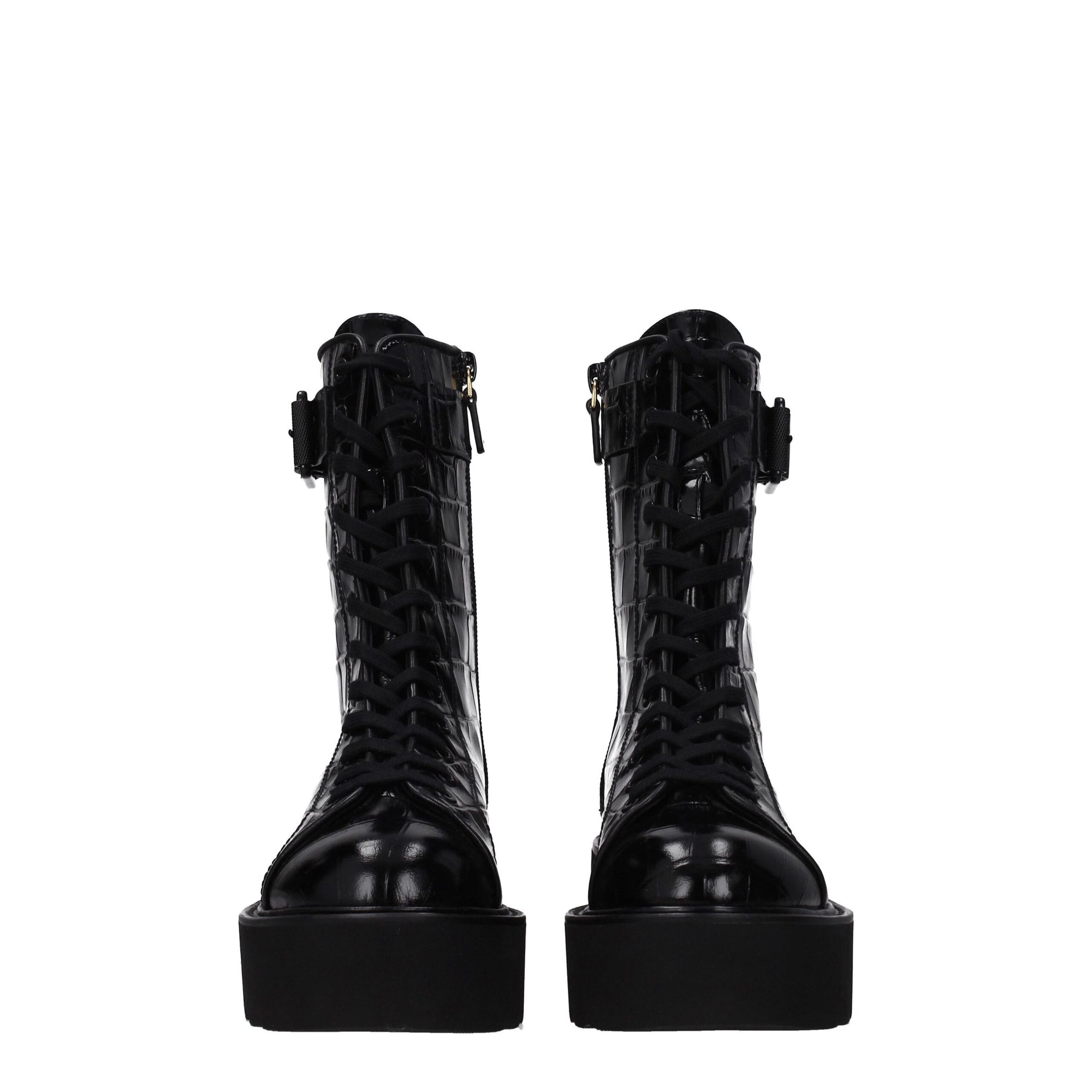 Stuart Weitzman Black Leather Ankle Boots