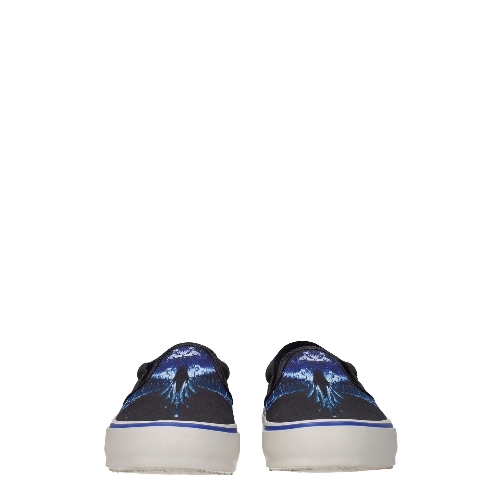 Marcelo Burlon Black Fabric Slip-On Loafers