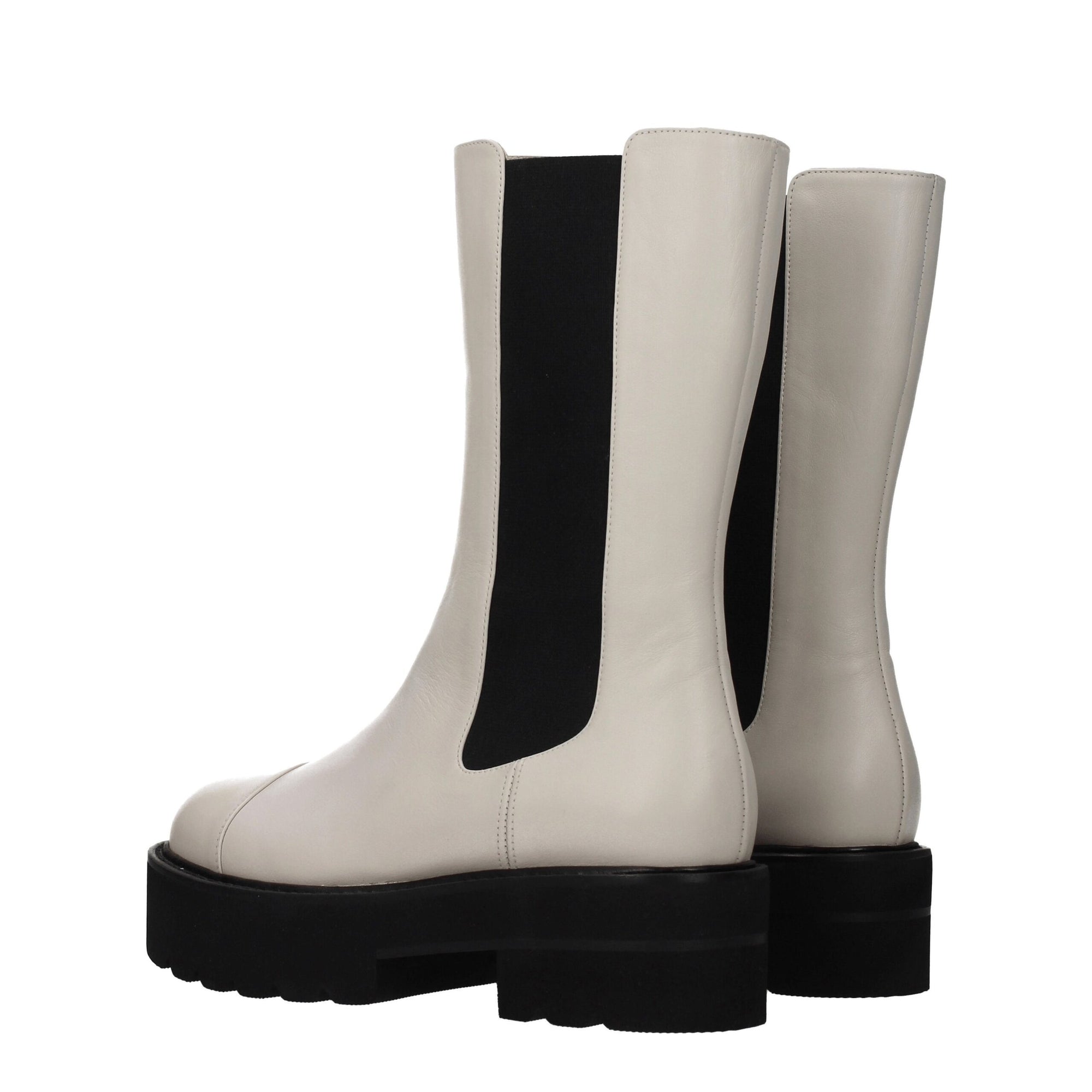 Stuart Weitzman Beige Leather Ankle Boots