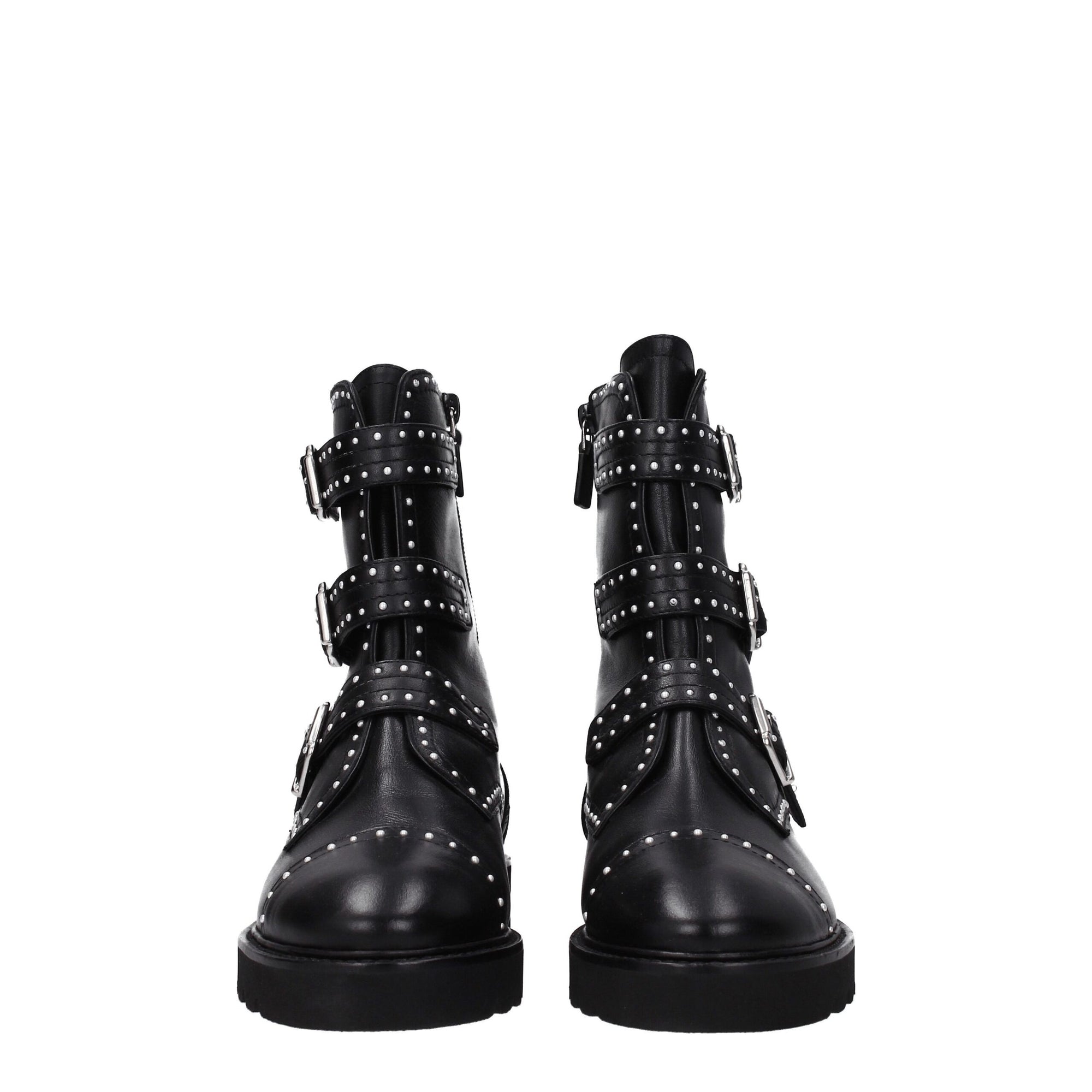 Stuart Weitzman Black Leather Ankle Boots