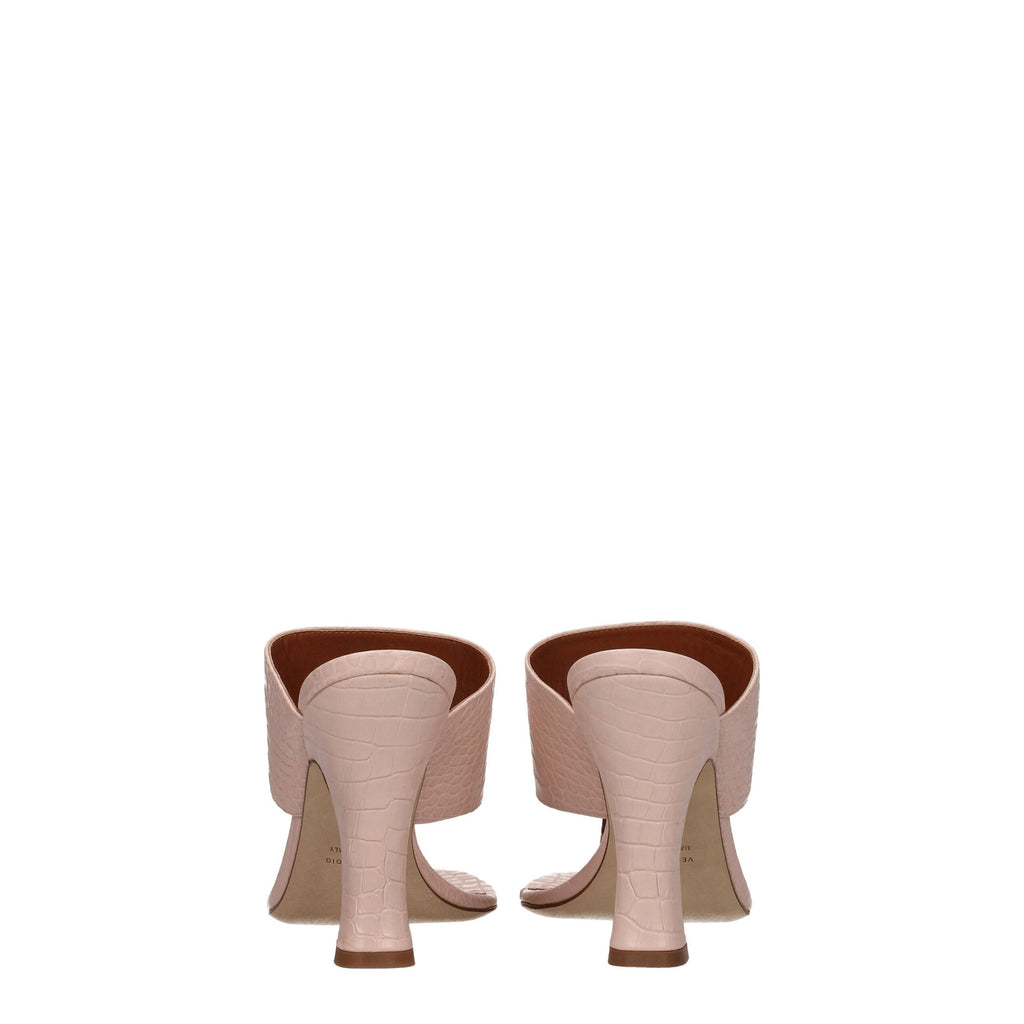 Paris Texas Pink Leather Stiletto Heels Sandals