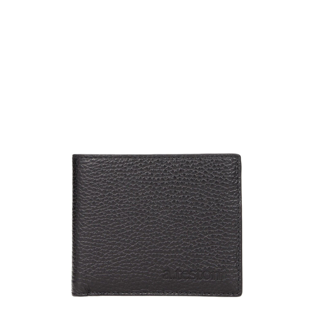 Testoni Black Leather Wallets