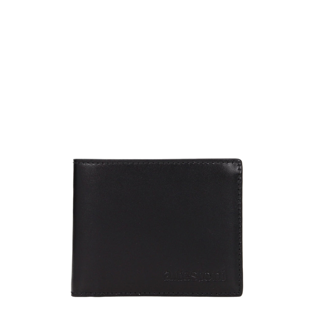 Testoni Black Leather Wallets