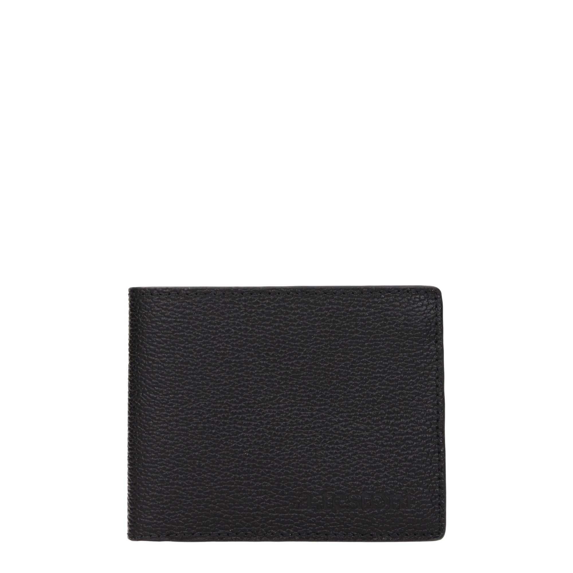 Testoni Black Leather Wallets