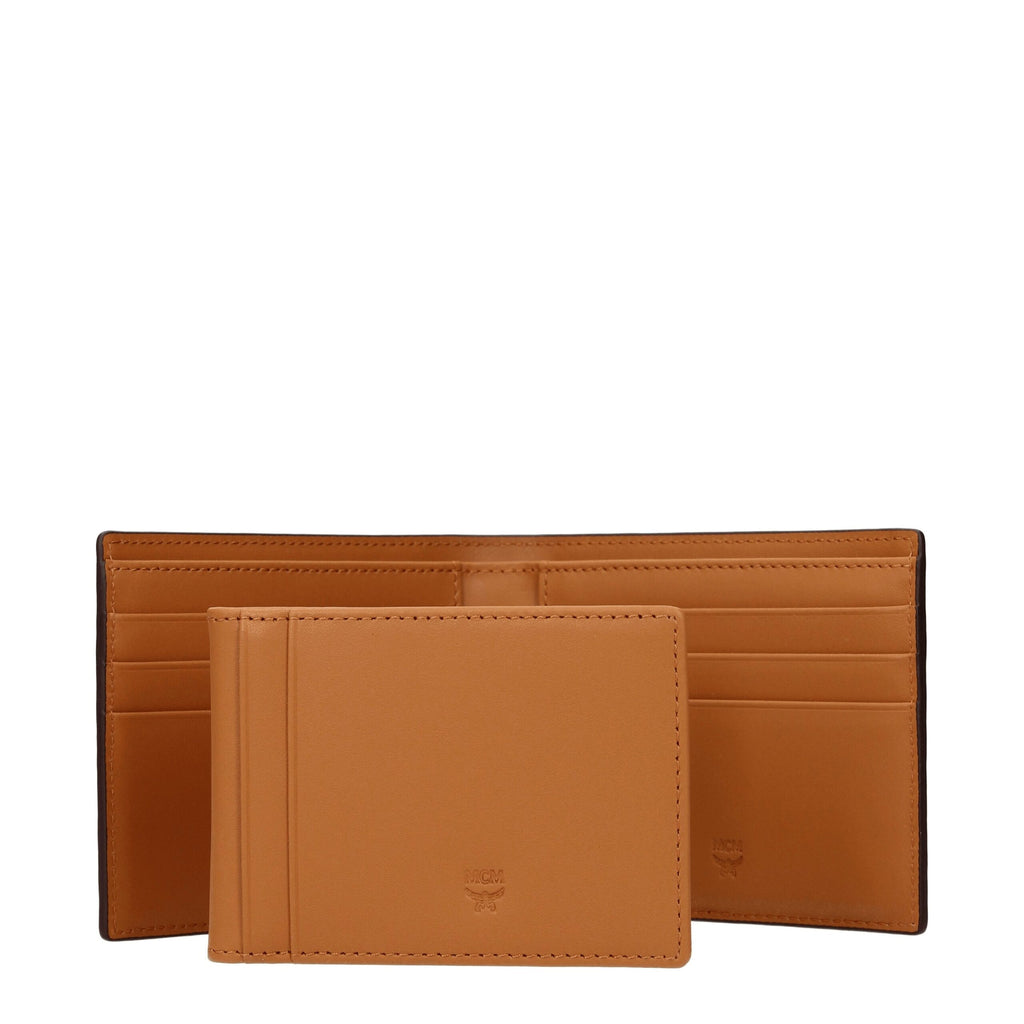 MCM Brown Leather Wallets